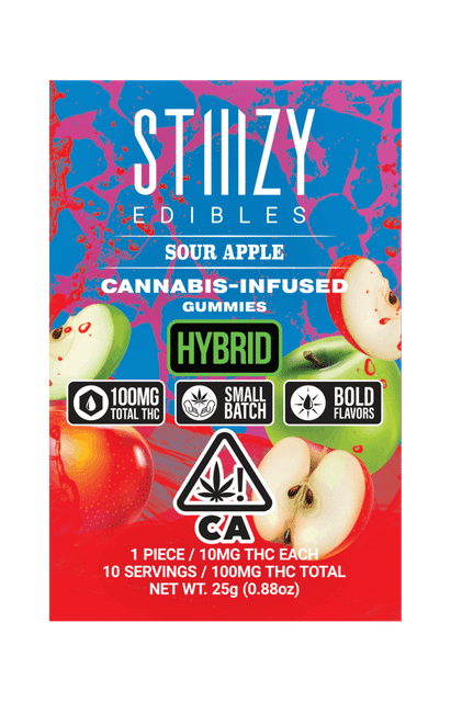 Stiiizy Sour Apple - 100 mg Edibles cannabis