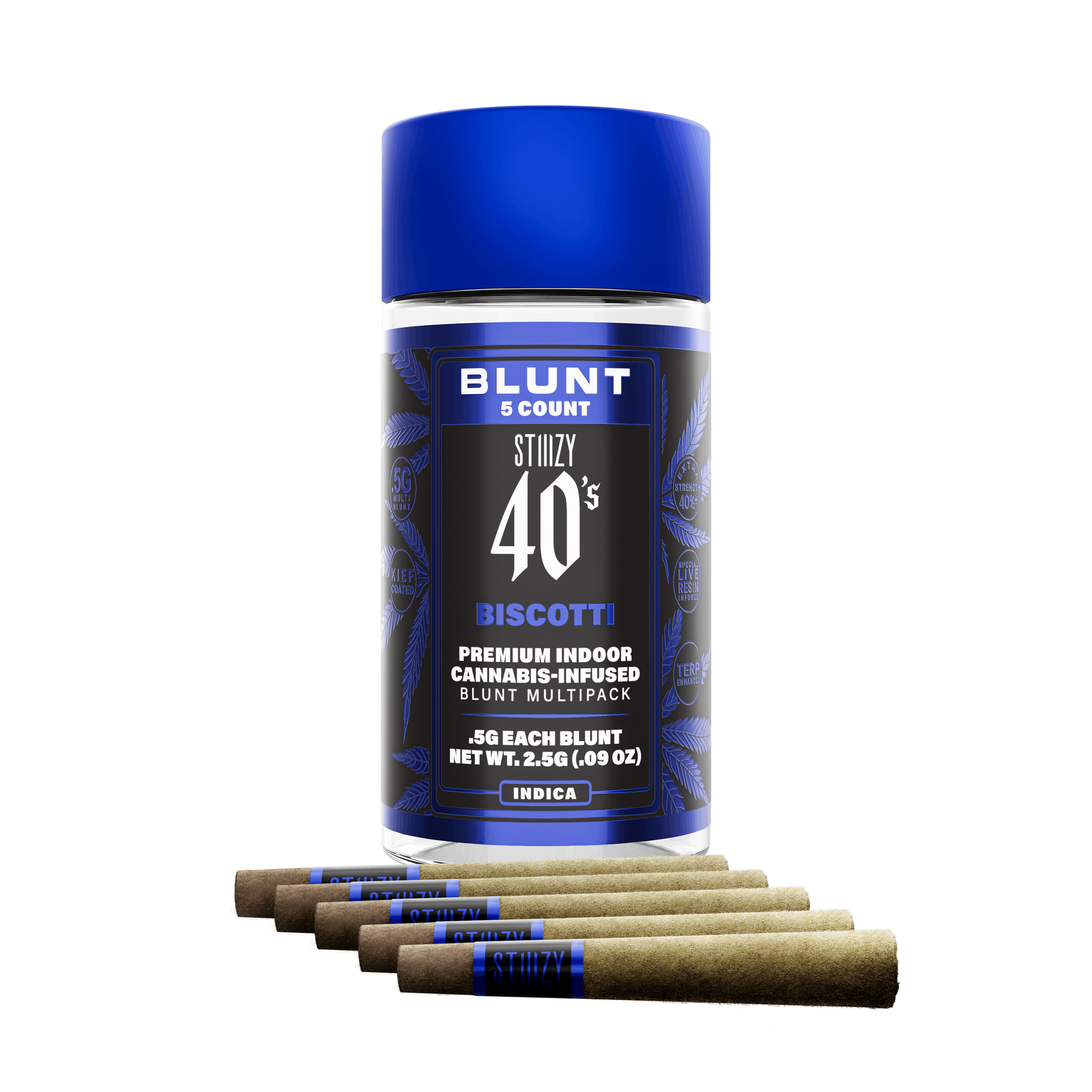 Biscotti | 2.5g | .5g x 5 Infused Blunt Pack