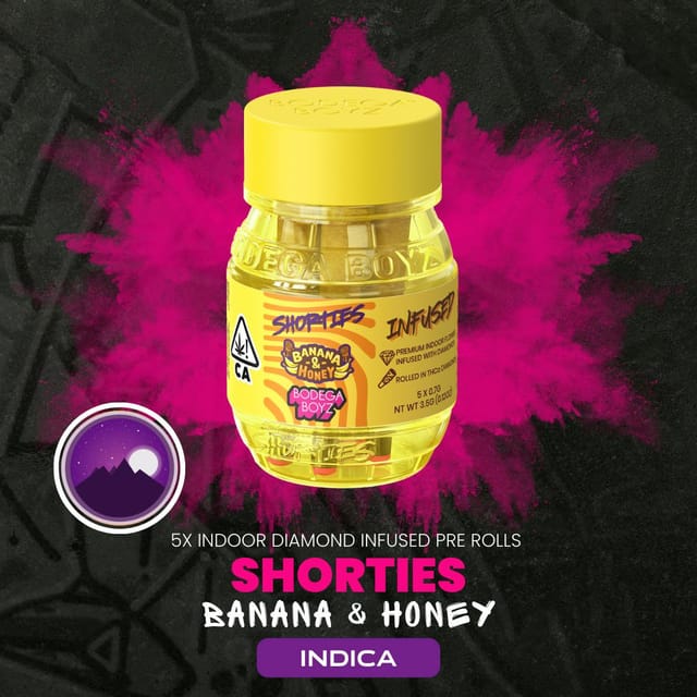 Banana & Honey | 3.5g | .7g x 5 Infused Preroll Pack