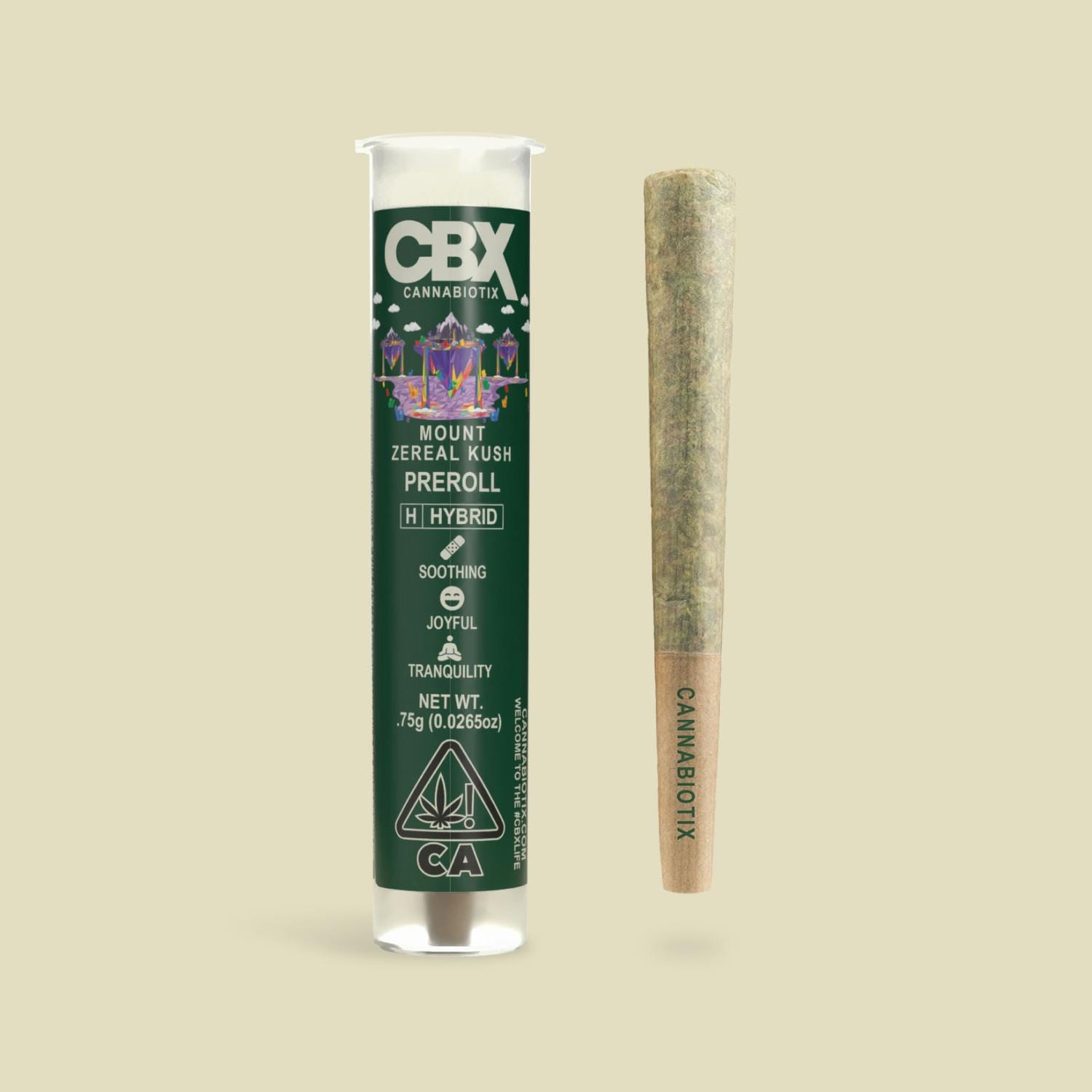CBX Mount Zereal Kush Preroll - 0.75 Grams Pre-Rolls cannabis