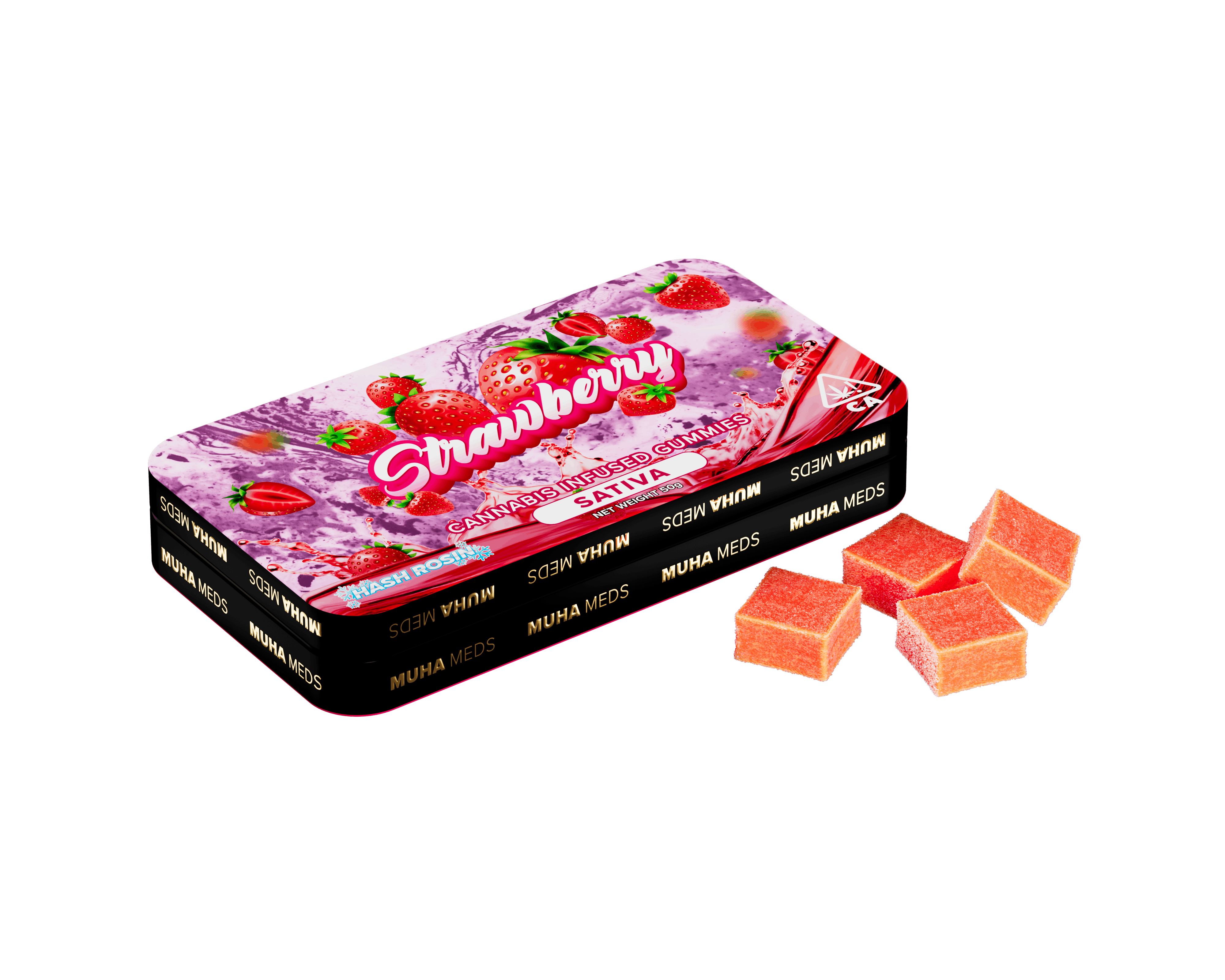 Strawberry Hash Rosin Gummies
