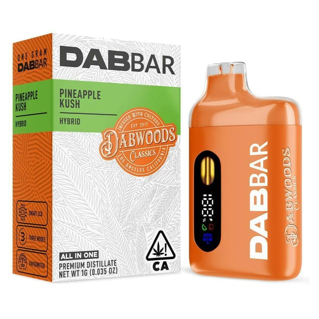 VAPE- DABBAR CLASSICS 2.0 DISTILLATE PINEAPPLE KUSH 1G