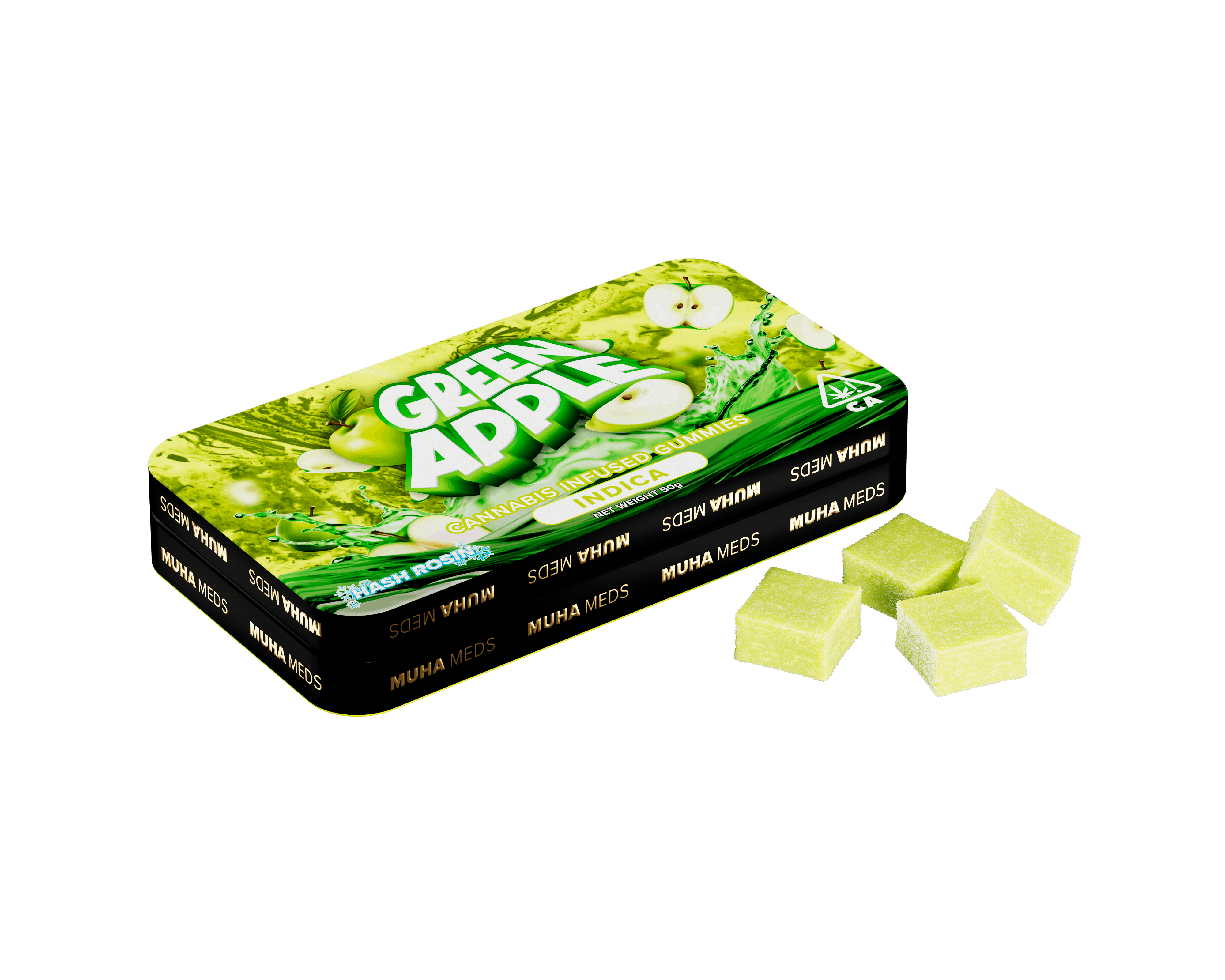 Green Apple | 100mg Hash Rosin Gummies
