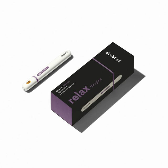 Dosist Relax + LR Blackberry Kush 500 Pouch Disposable Vape Carts cannabis