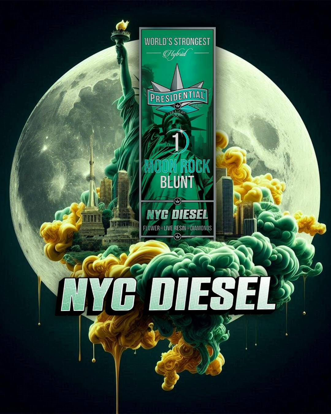 NYC Diesel |  | 1.5g Moon Rock Infused Blunt
