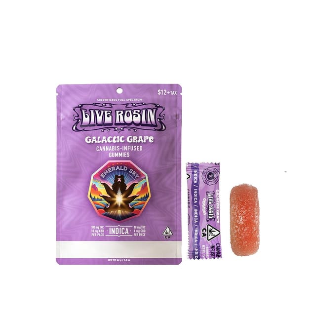Galactic Grape | 100mg Live Rosin Gummies
