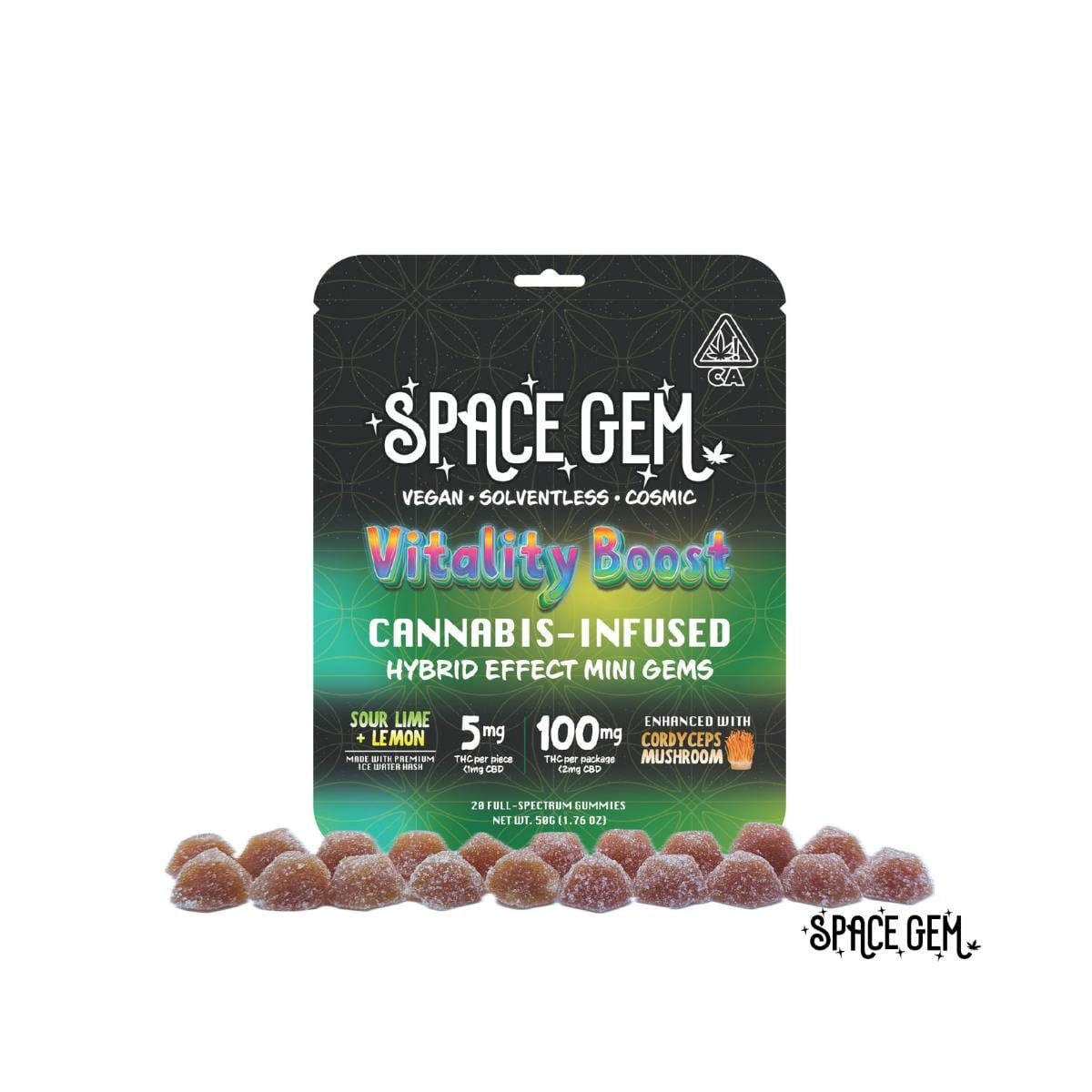 Sour Lemon Lime Vitality Hybrid Mini Gems
