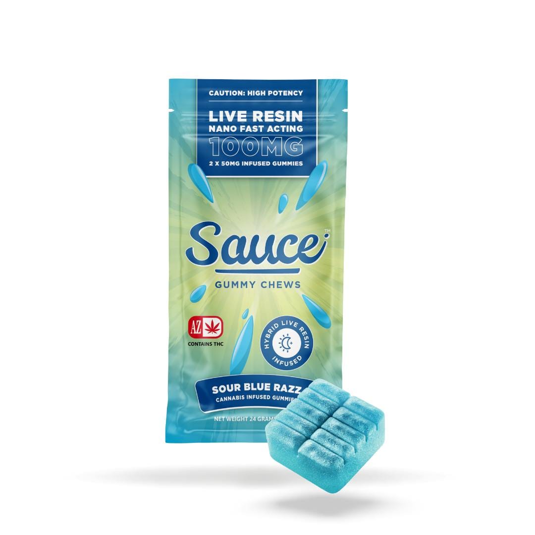 Sour Blue Razz | 100mg Burst Live Resin Gummy