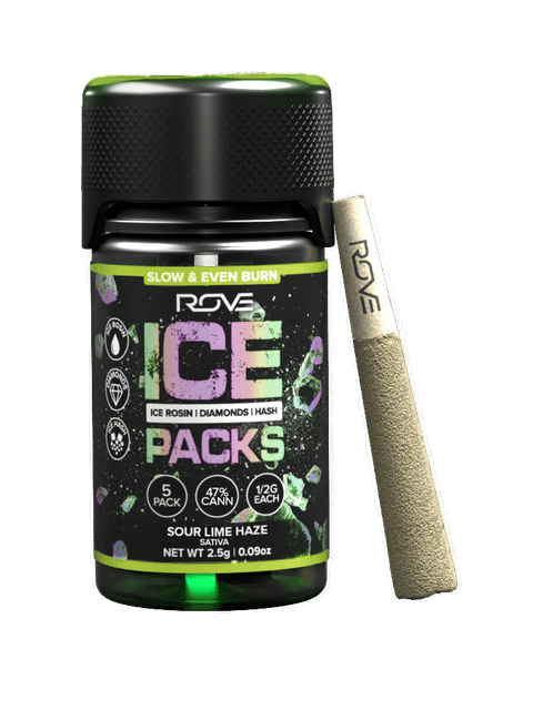 Sour Lime Haze | 2.5g | .5g x 5 Rosin Infused Preroll Pack
