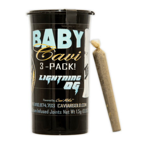 Baby  Lightening OG | .5g x 5pk Infused Prerolls
