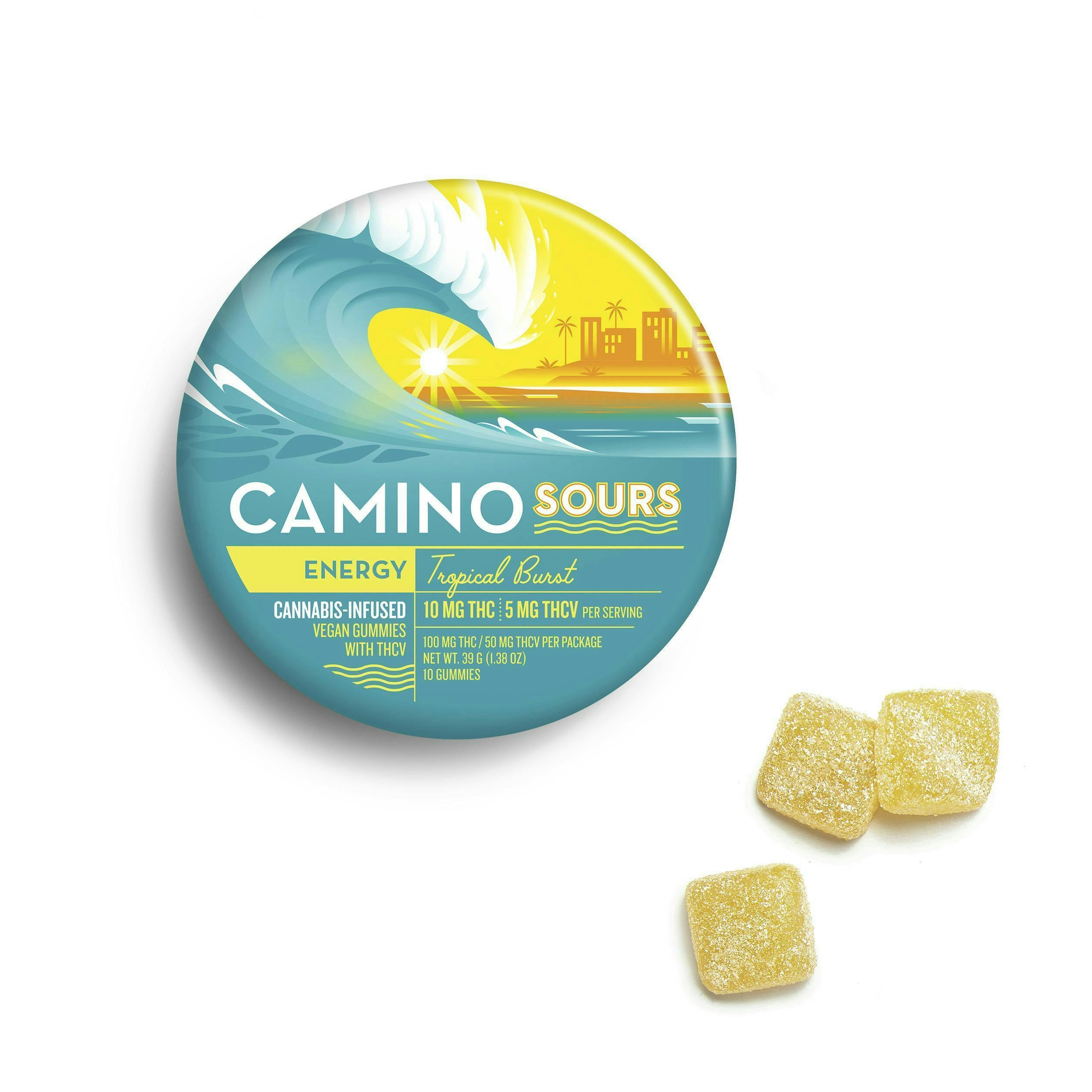 Camino Sours Tropical Burst Gummies 100mg
