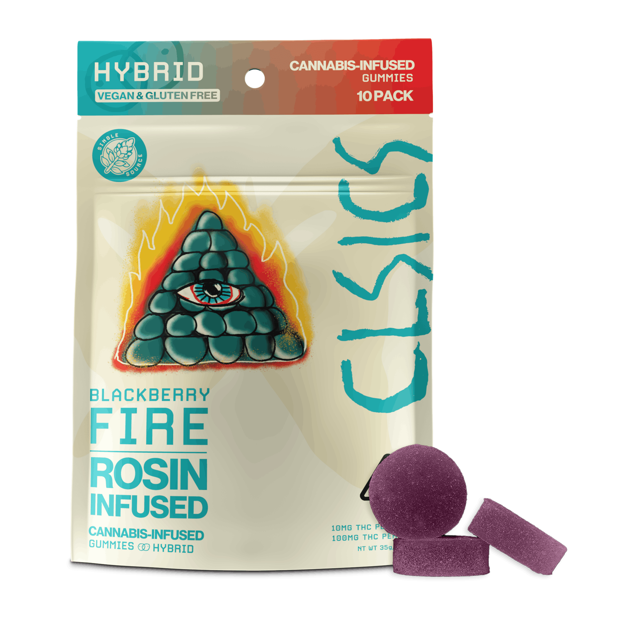 Blackberry Fire | Live Rosin Gummies 100mg