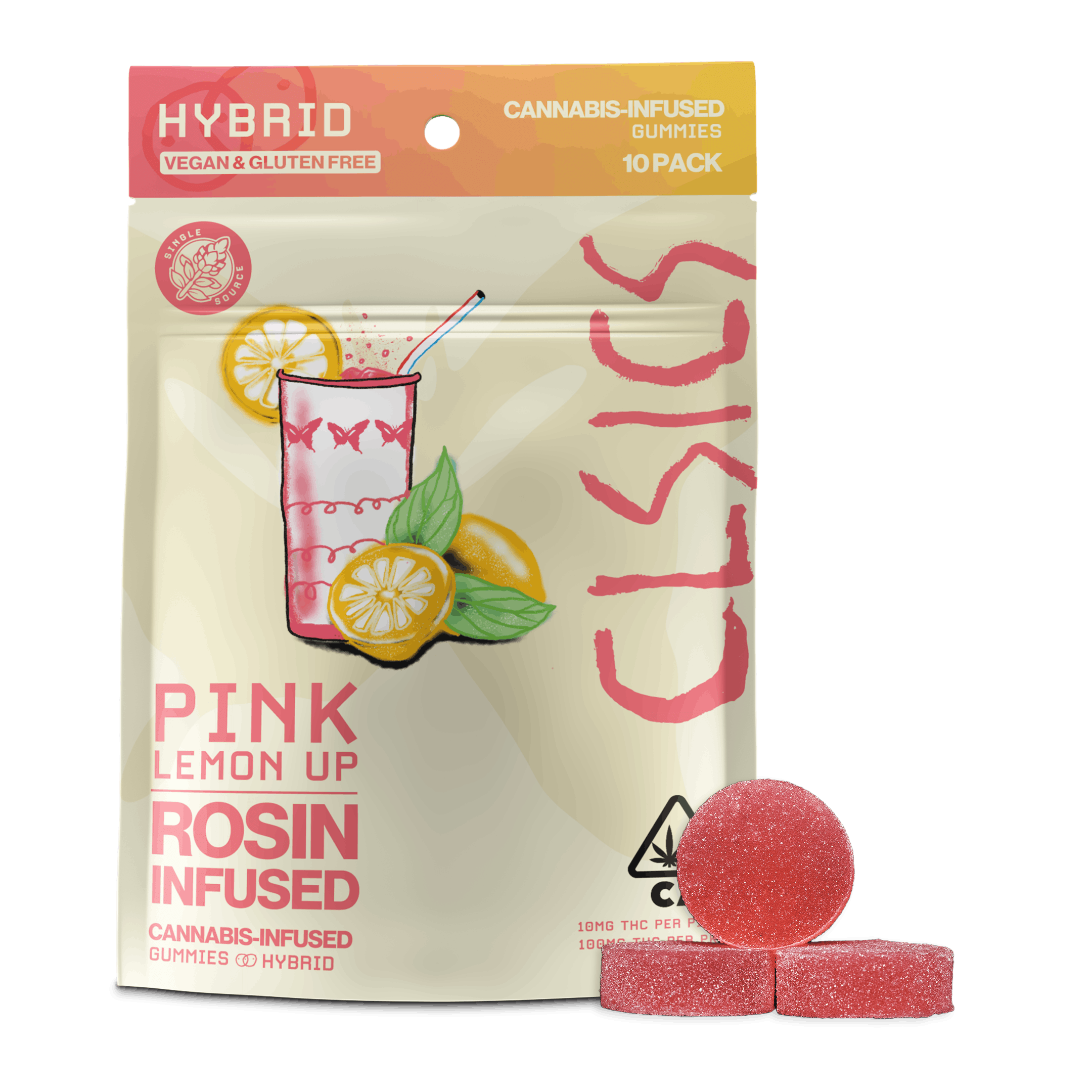 Pink Lemon Up | Live Rosin Gummies 100mg