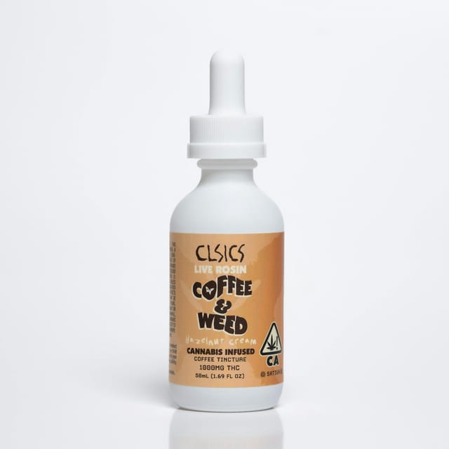 Coffee & Weed Hazelnut Cream | 1000mg Live Rosin Tincture