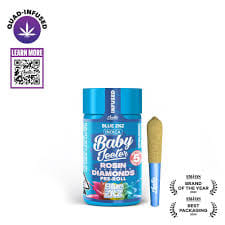Blue ZKZ | 2.5g | .5g x 5 Baby Jeeter Rosin Infused Preroll Pack