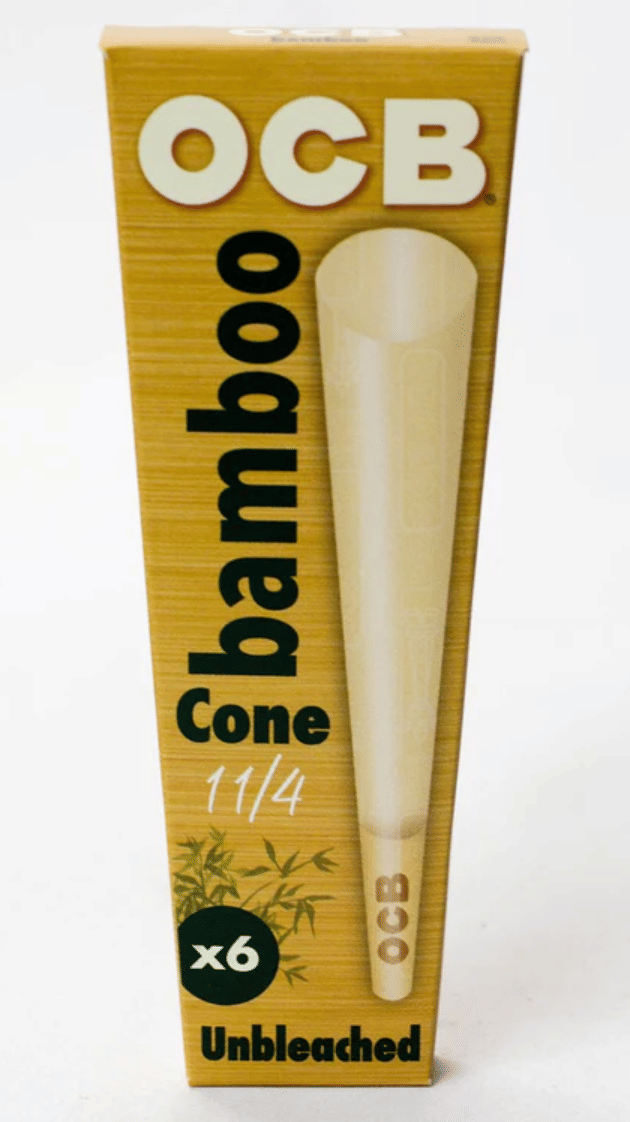 King Size Bamboo | Unbleached | 6 Pack Cones