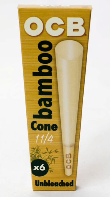 King Size Bamboo | Unbleached | 6 Pack Cones