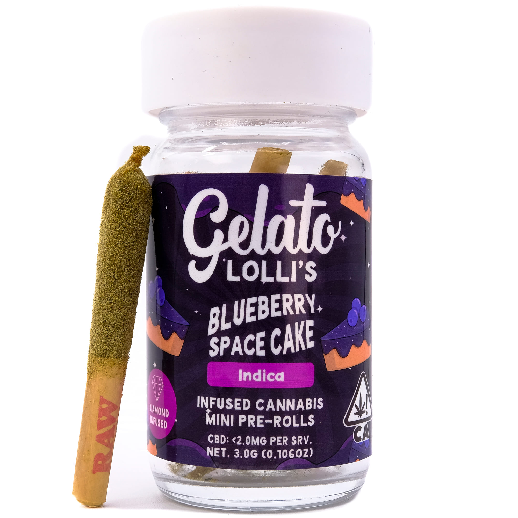 Gelato — Blueberry Space Cake