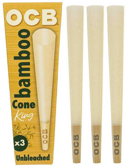 King Size Bamboo | Unbleached | 3 Pack Cones