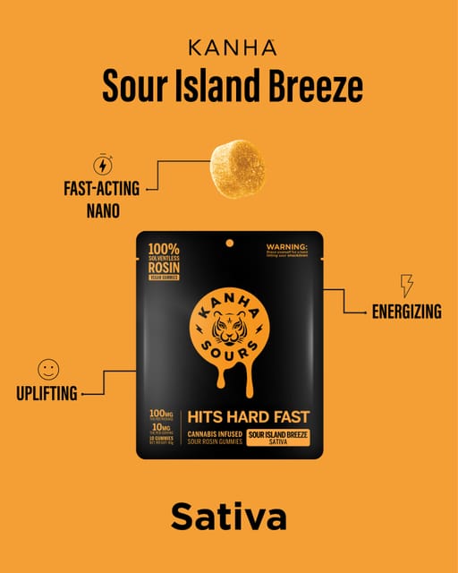 Sour Island Breeze | 100mg | Rosin Gummies