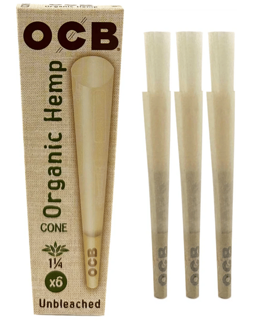 King Size Organic Hemp | Unbleached | 6 Pack Cones