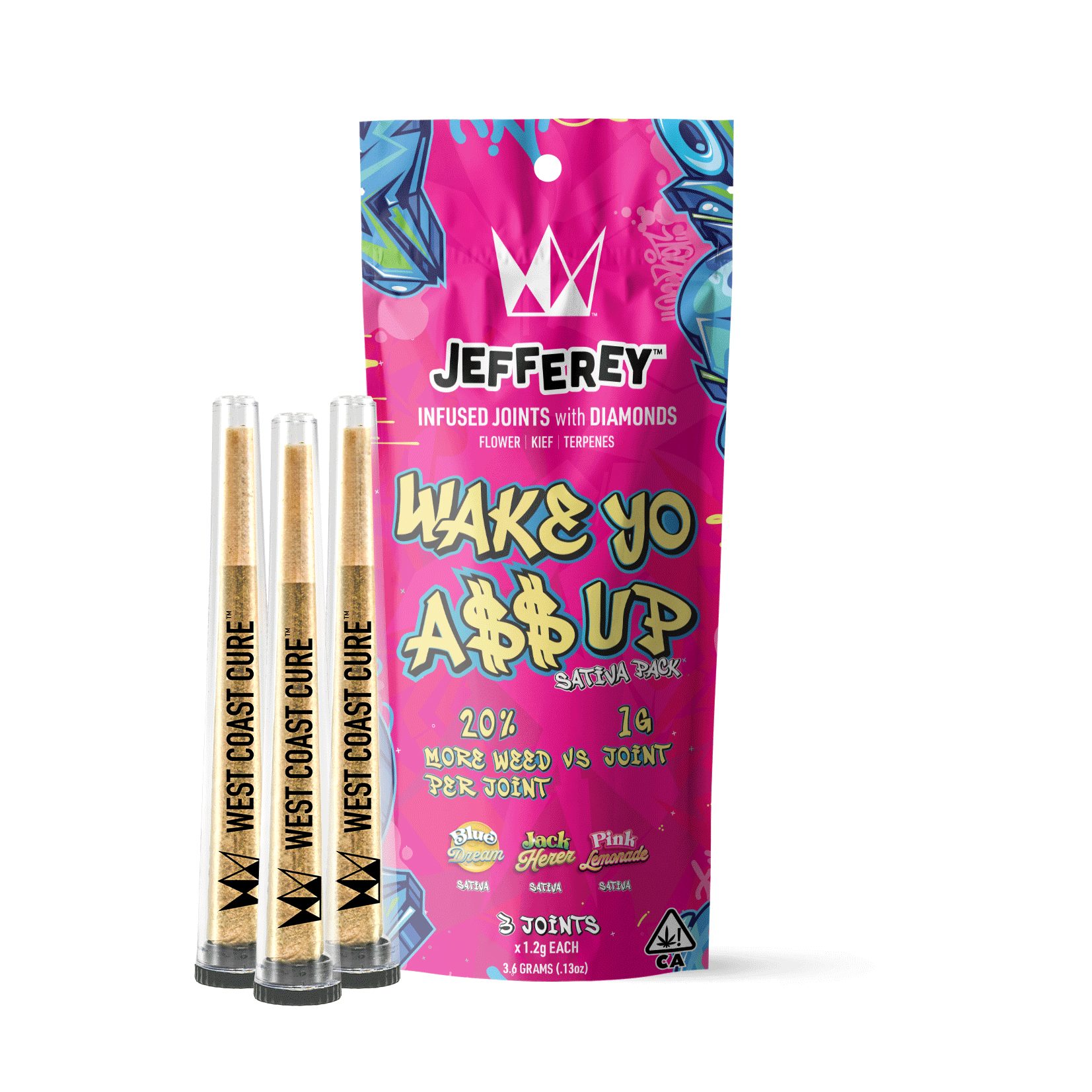 Wake Yo A$$ Up Pack | 3.6g | 1.2g x 3 Infused Preroll Pack