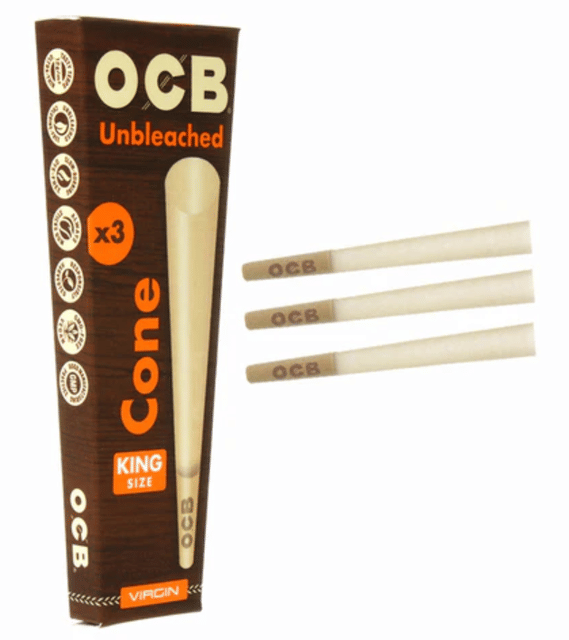 King Size Virgin | Unbleached | 3 Pack Cones