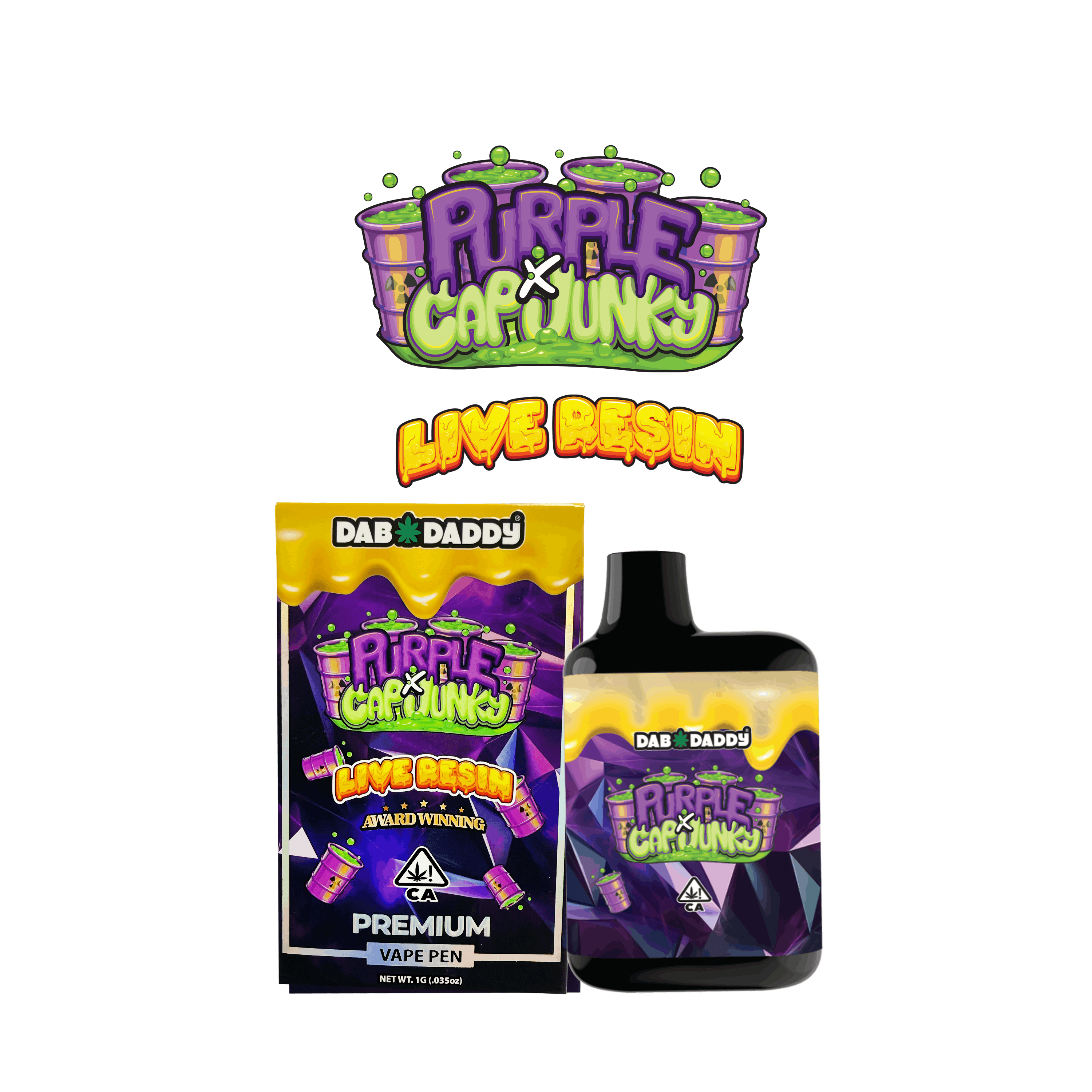 Dab Daddy Ⓡ: Purple X Cap Junky