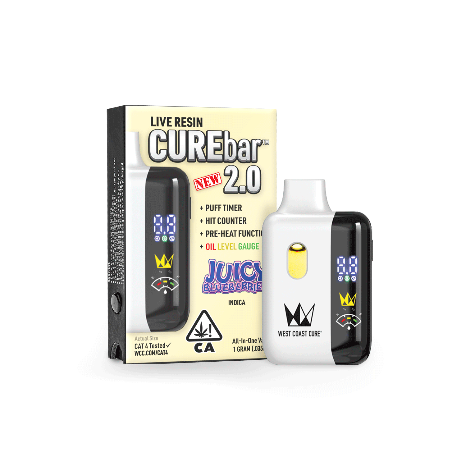 West Coast Cure — Juicy Blueberries - Curebar 2.0