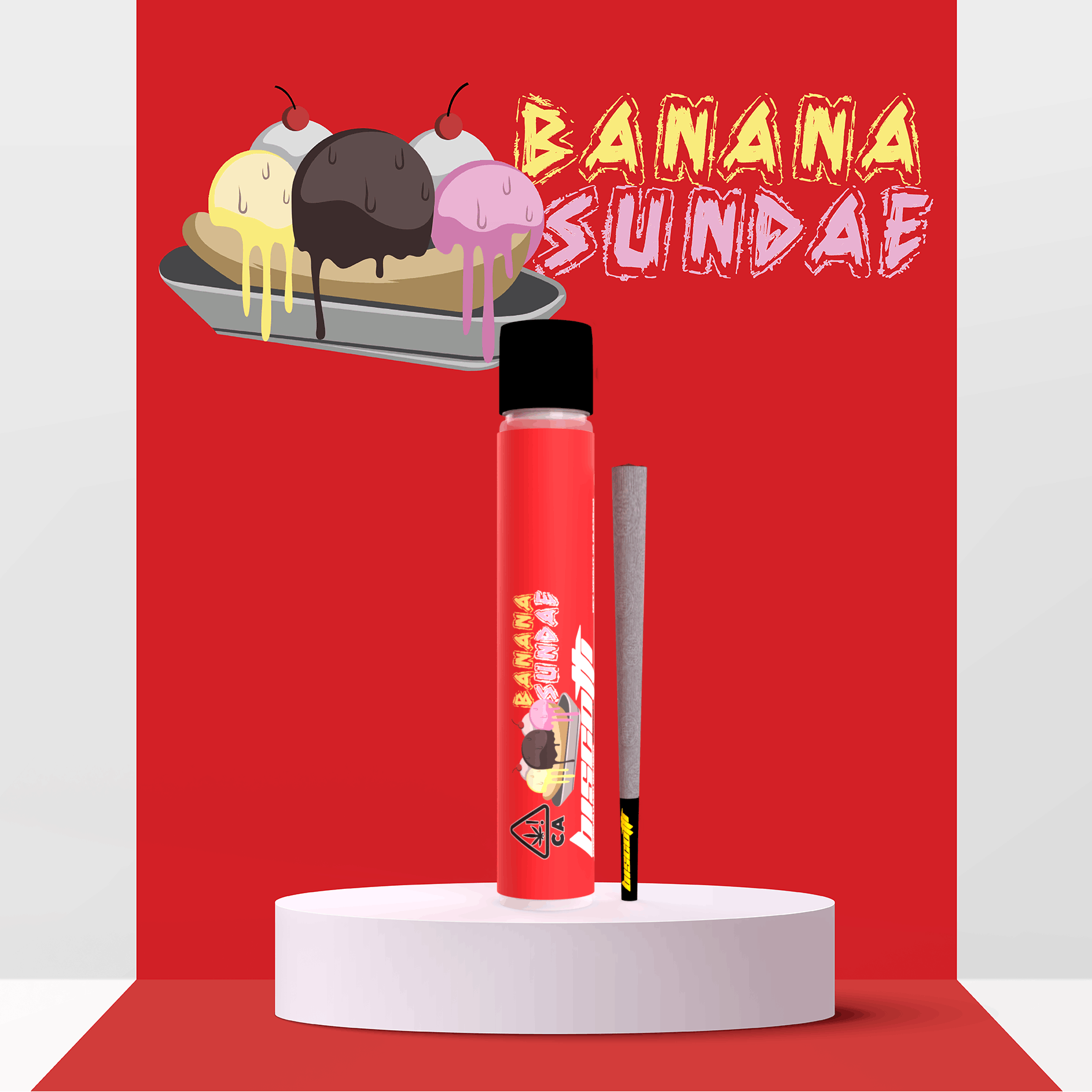Banana Sundae 1g Hash-Infused Preroll