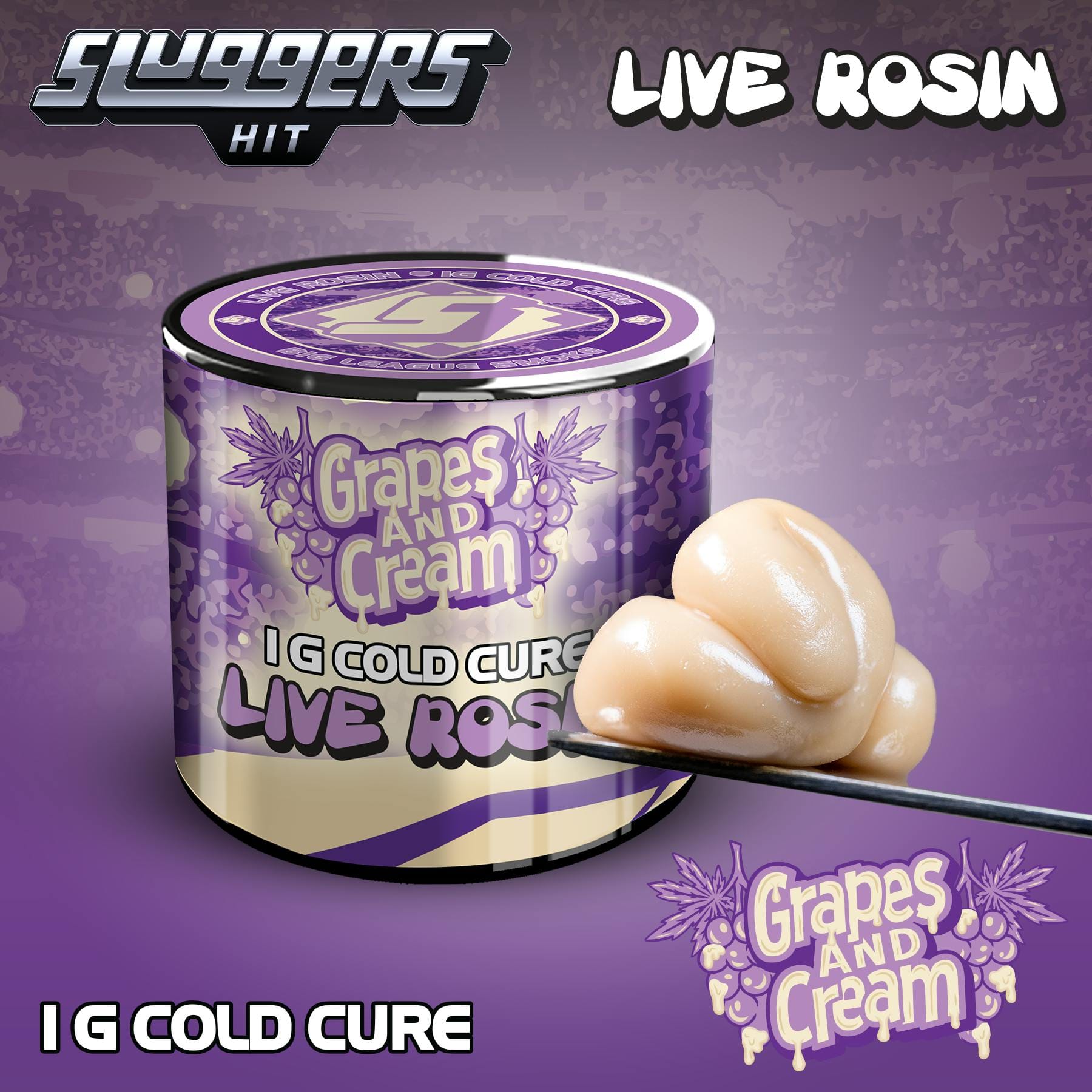 Sluggers Hit — Grapes & Cream