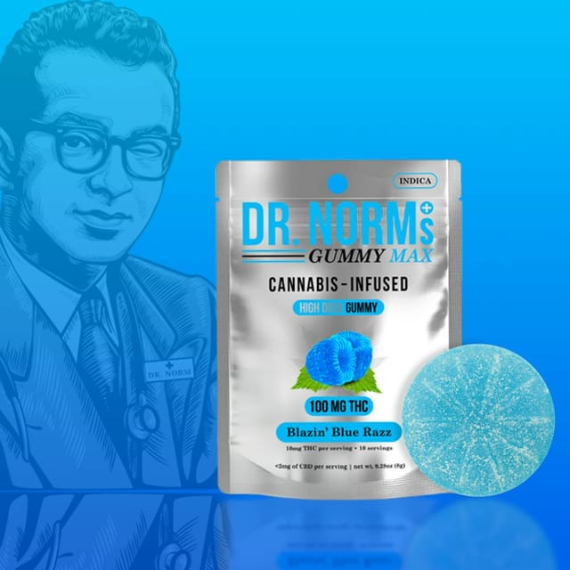 Blazing Blue Razz | 100mg MAX Gummy
