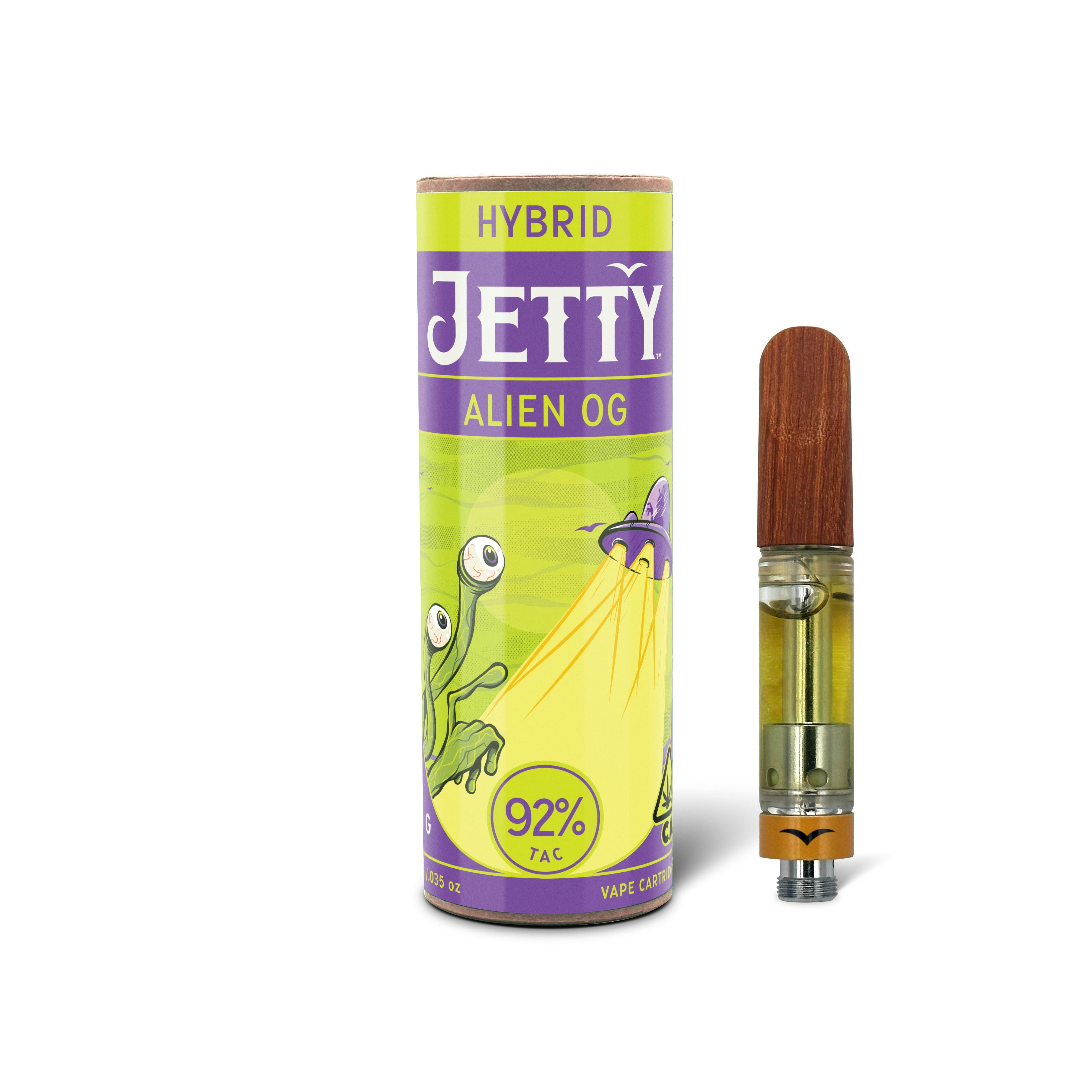 Jetty Alien OG Vapes - 1 Gram Vapes (Cartridges) cannabis