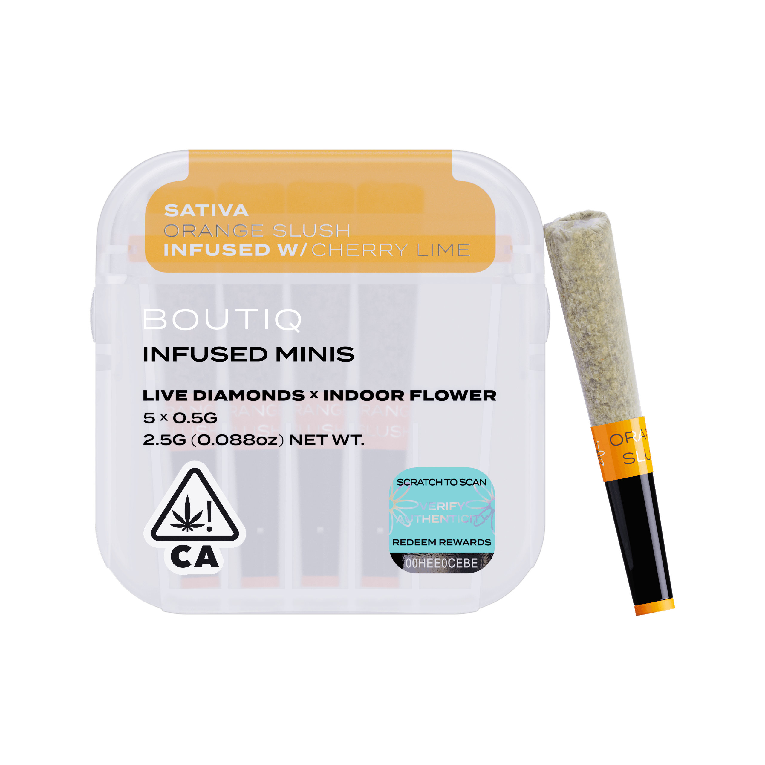 Orange Slush x Cherry Lime Diamond-Infused 2.5g 5 Preroll Pack
