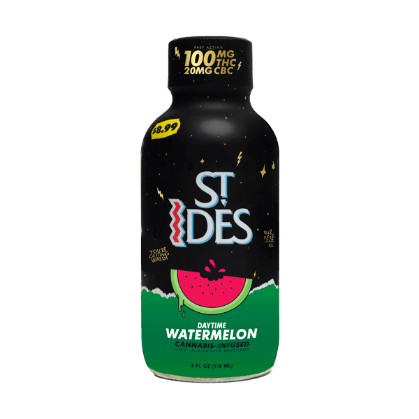 St. Ides Watermelon 4oz Shot Beverage - 100 mg Beverages cannabis