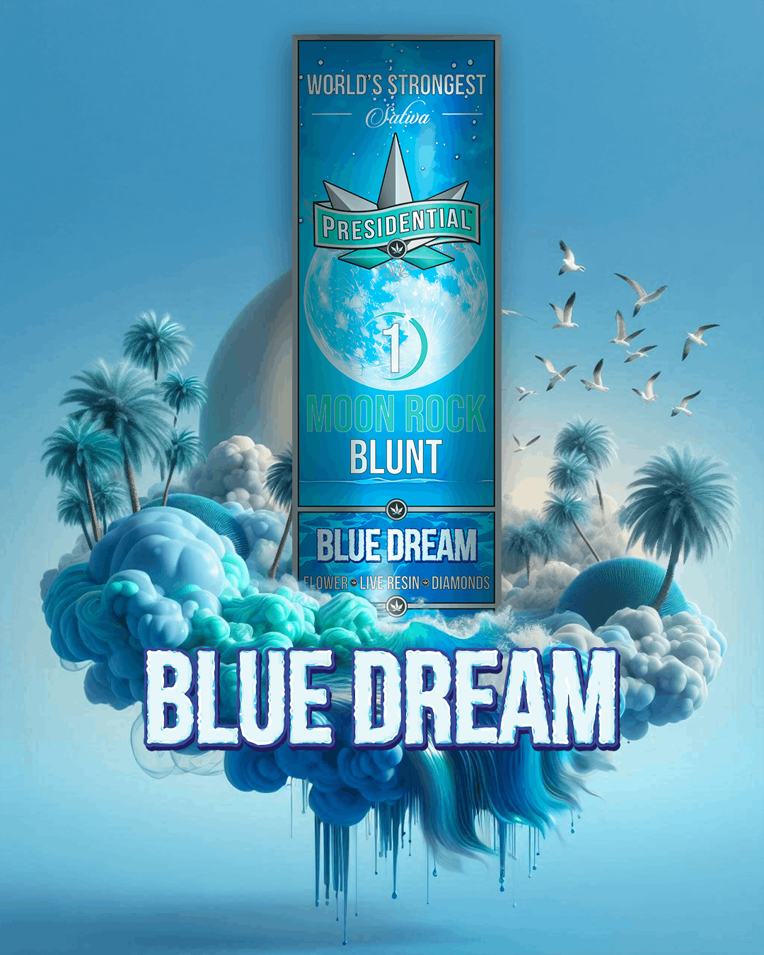 BLUE DREAM | 1.5G Moon Rock Blunt