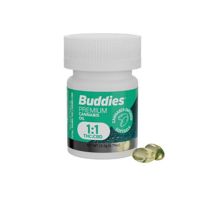 PCO THC Softgels | 25mg X 40ct Bottle | 1000mg