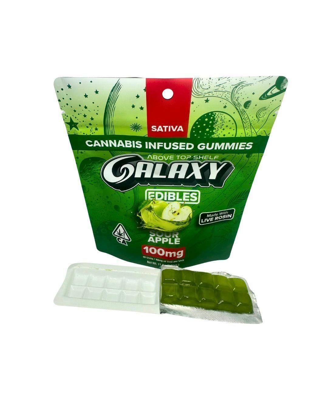 Sour Apple | Live Rosin Gummies 100mg