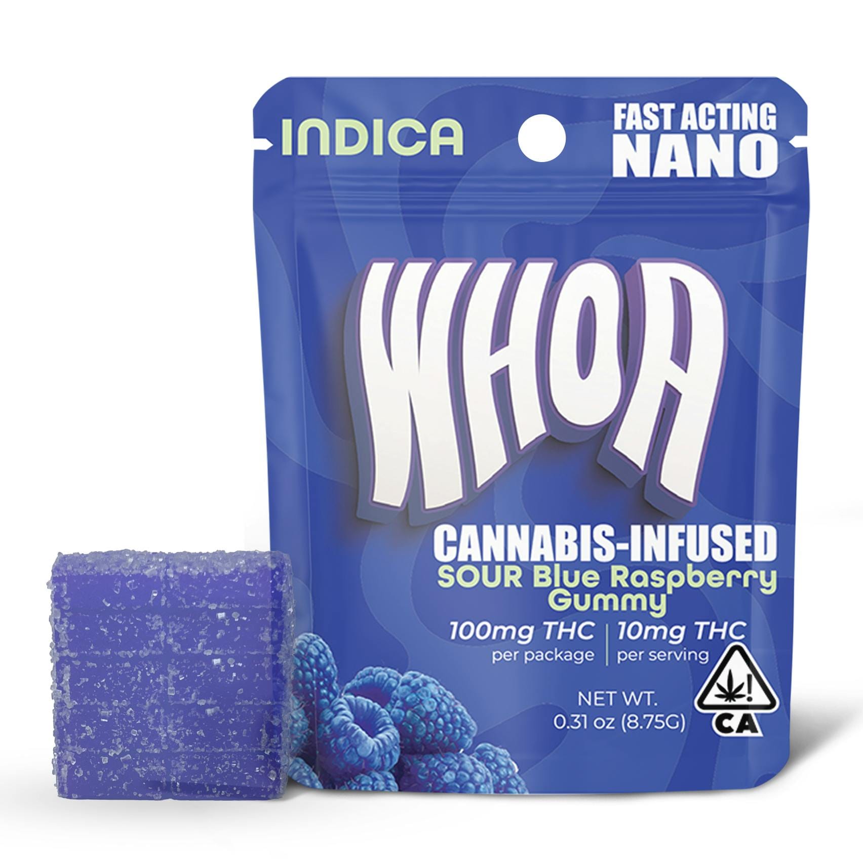 Sour Blue Raspberry | 10pk Gummies | 100mg