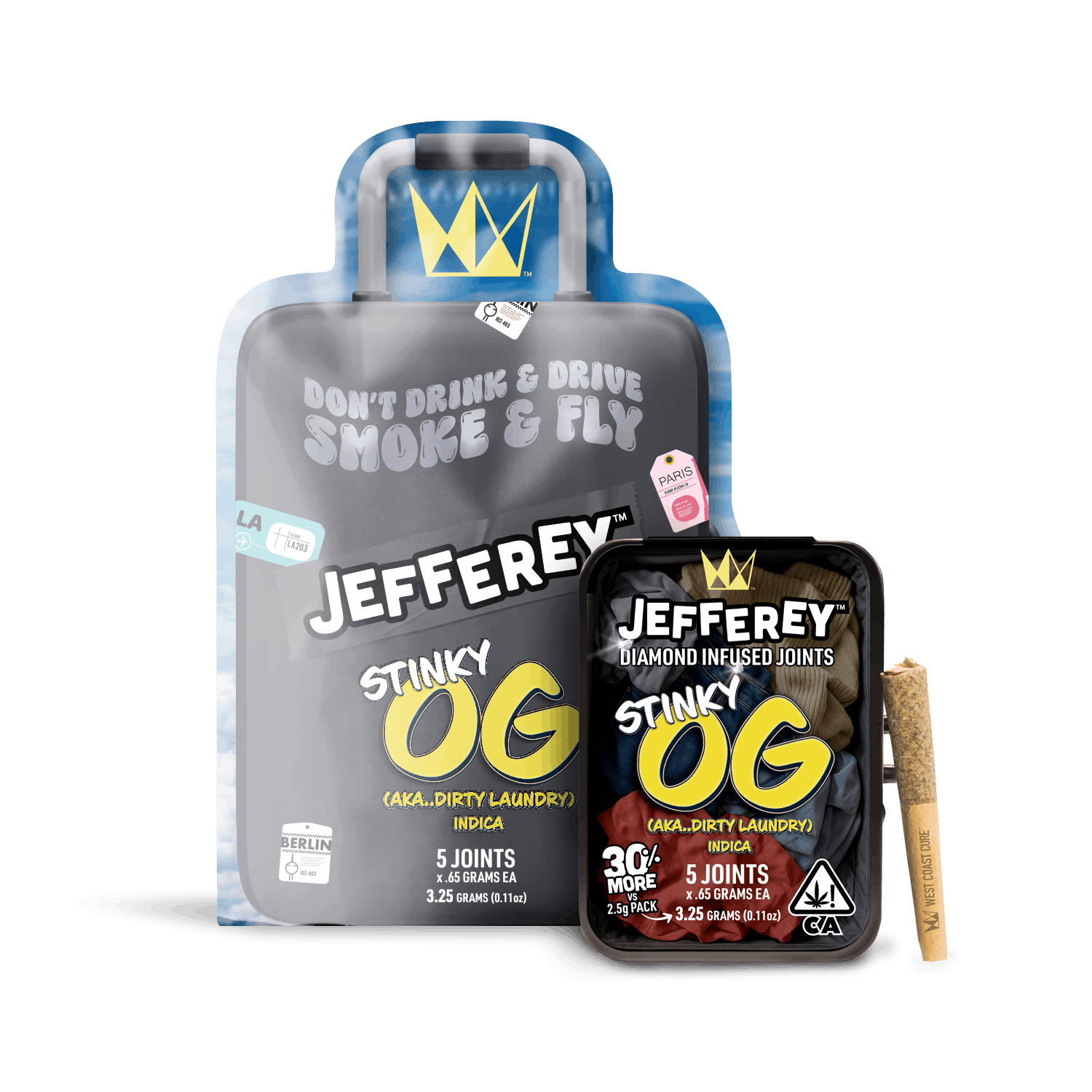 Stinky OG | 0.65g x 5 Jefferey Infused Preroll Pack