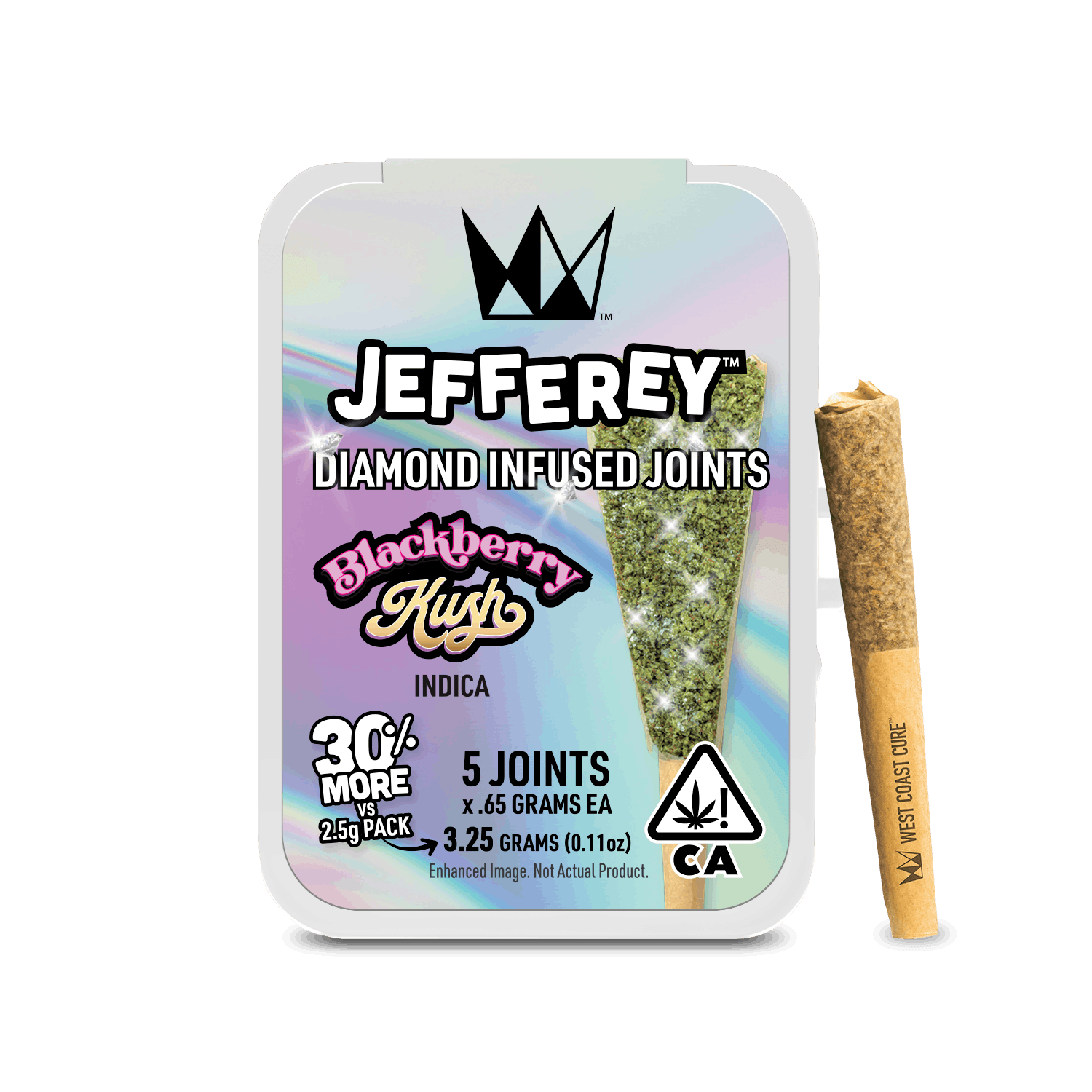 Blackberry Kush - Jefferey Infused Joint .65g 5 Pack