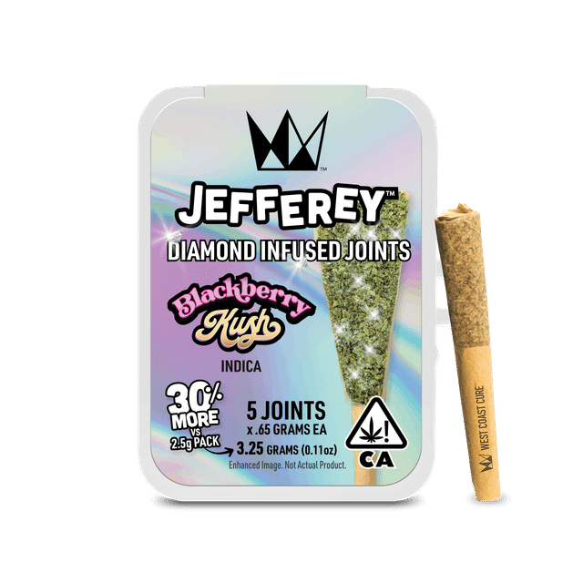 Blackberry Kush - Jefferey Infused Joint .65g 5 Pack