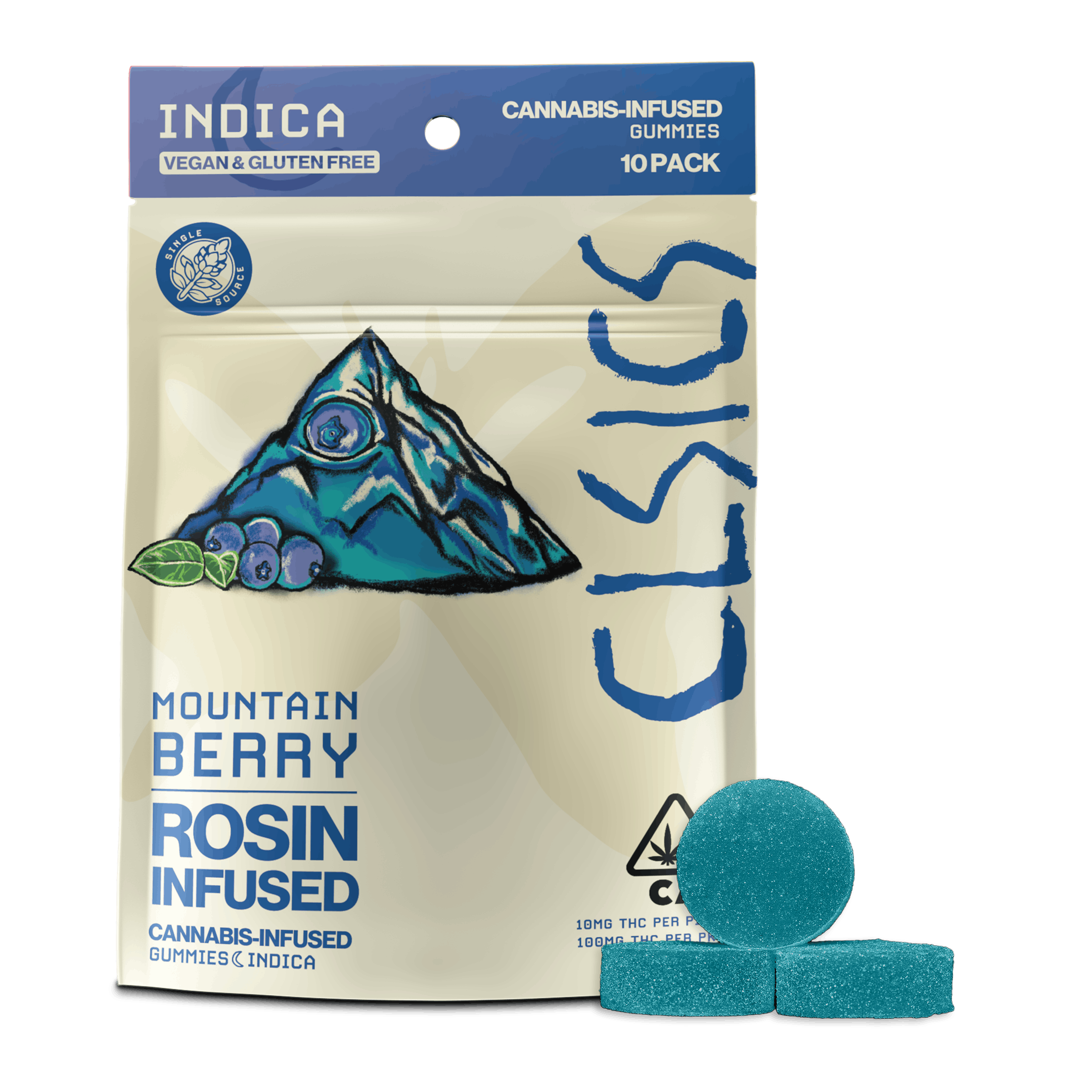 Mountain Berry | Live Rosin Gummies 100mg