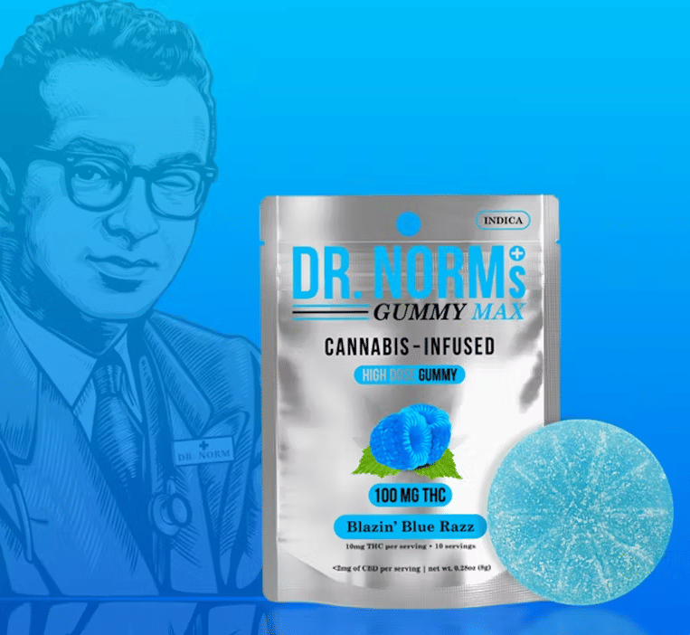 Blazin Blue Razz | 100mg High Dose Max Gummy