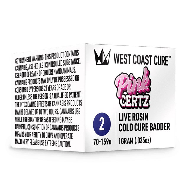 West Coast Cure — Pink Certz