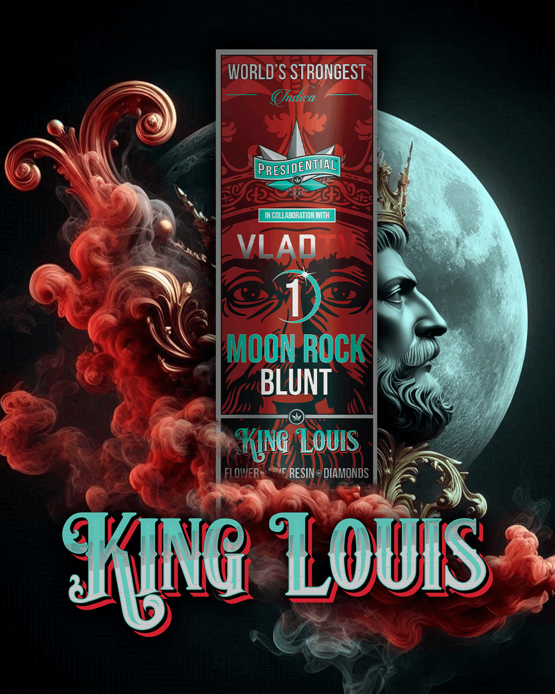 King Louis | 1.5g Moon Rock Infused Blunt