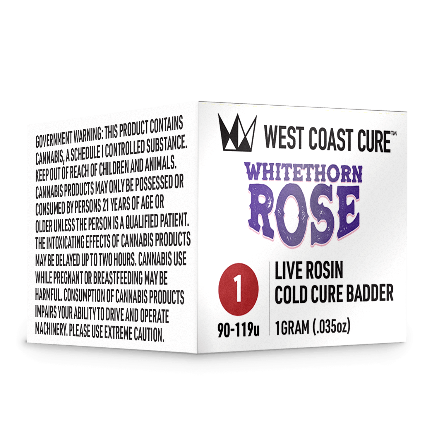 West Coast Cure — Whitethorn Rose