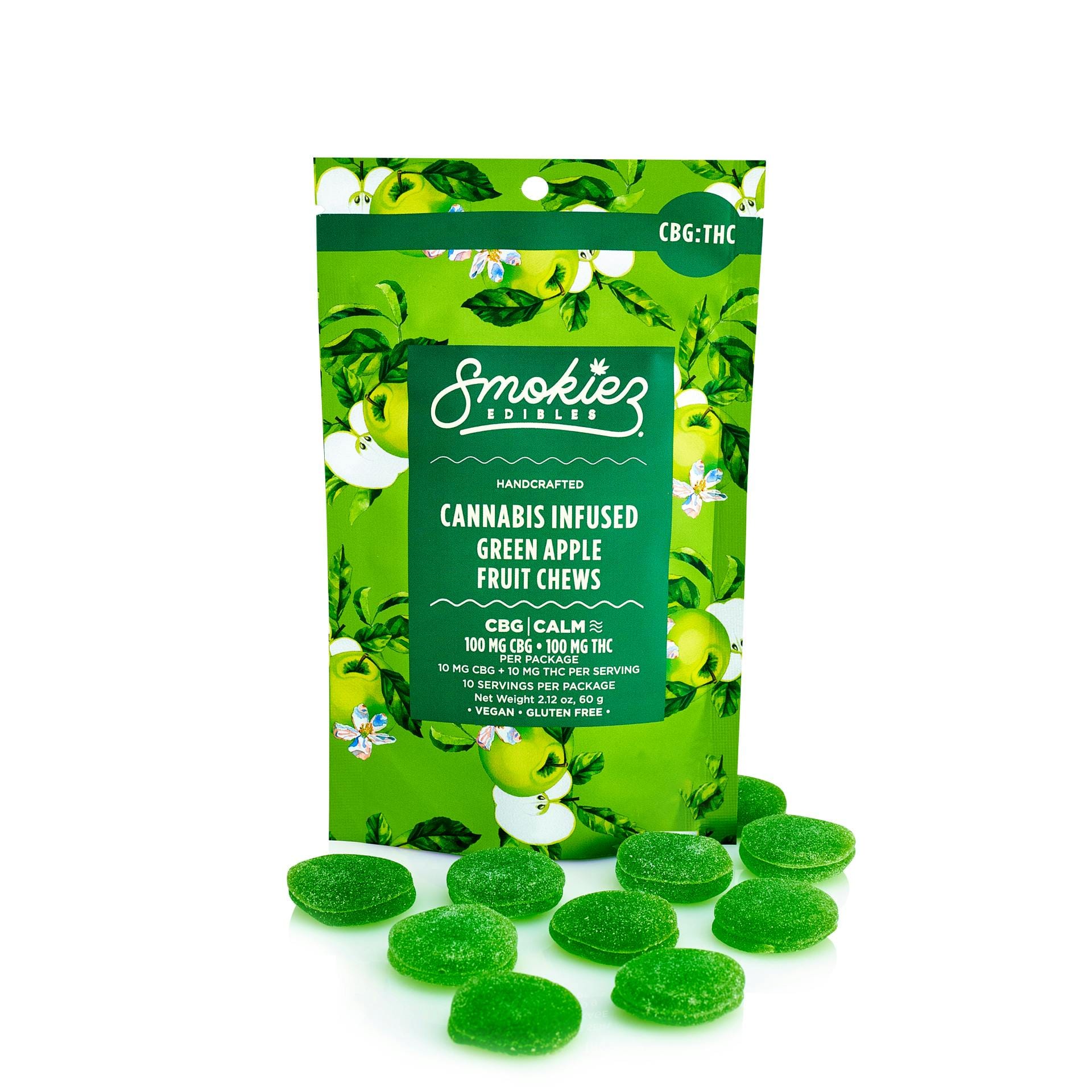 Green Apple 1:1 | 100mg Fruit Chews