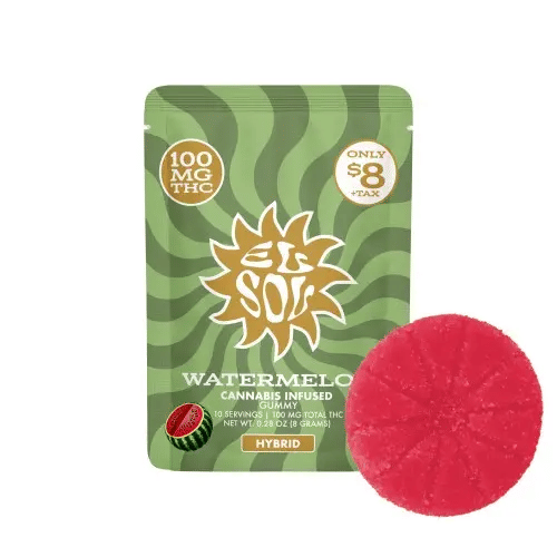El Sol: Watermelon - 100mg Single Gummy