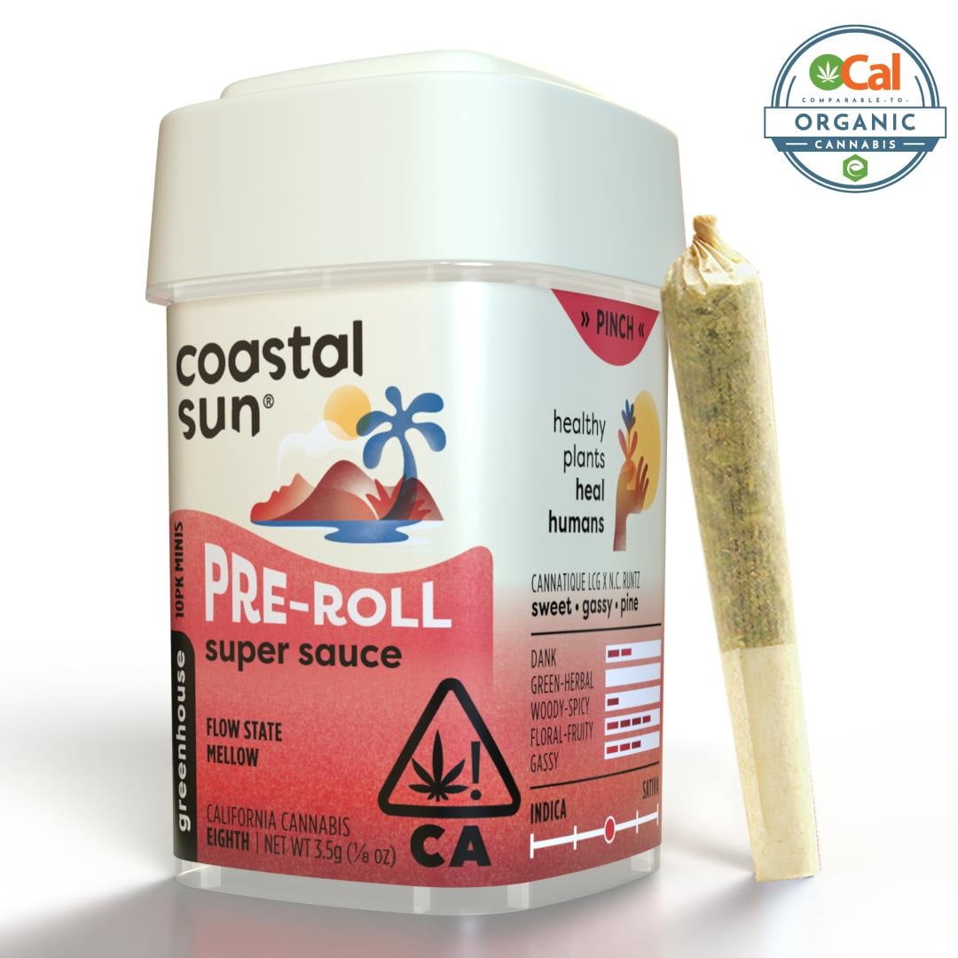 Coastal Sun: Super Sauce - 0.35g x 10 Pre-Roll Pack